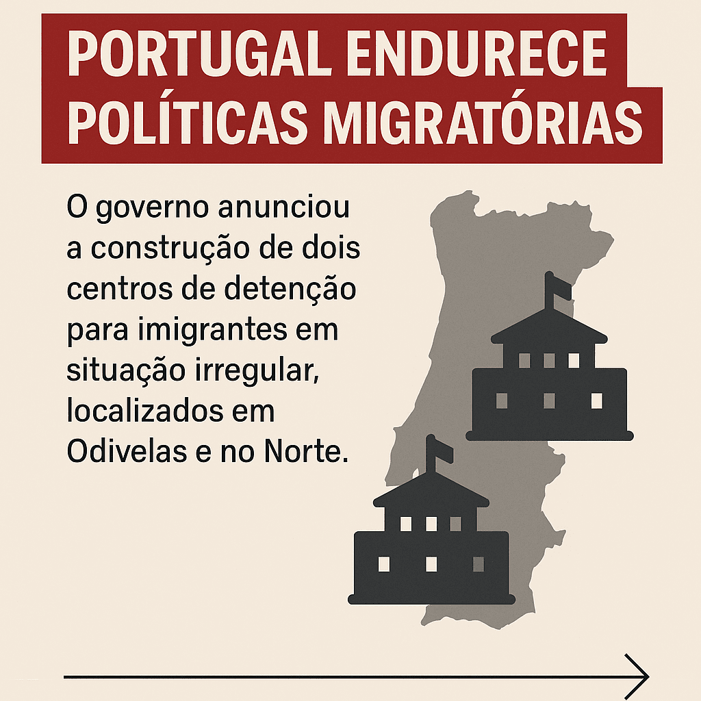 Portugal endurece políticas migratórias: novos centros de detenção para imigrantes irregulares
